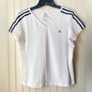 Adidas vintage V-neck sports top